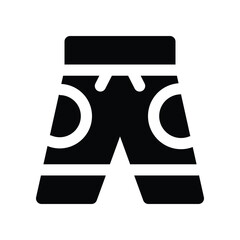 short pant solid icon. vector icon for your website, mobile, presentation, and logo design.