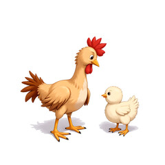 hen and chicken