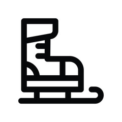 ice skating line icon. vector icon for your website, mobile, presentation, and logo design.