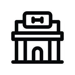 gymnasium line icon. vector icon for your website, mobile, presentation, and logo design.
