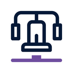 chest press dual tone icon. vector icon for your website, mobile, presentation, and logo design.