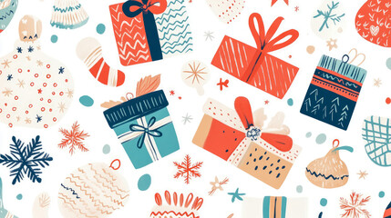 Winter Festive Gift Pattern: A Cheerful Holiday Design