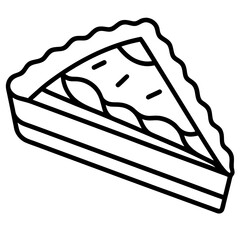 Pie Slicer Outline Graphic