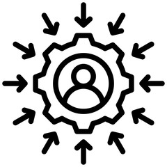 Customer Centric Outline Icon