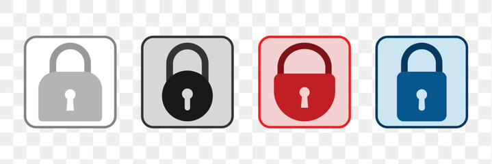 Lock icon. vector illustration.