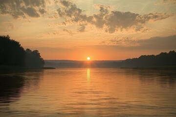 Top of Reinebringen - Lofoten. Beautiful simple AI generated image