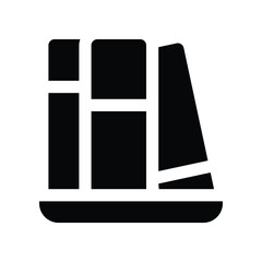 books solid icon. vector icon for your website, mobile, presentation, and logo design.