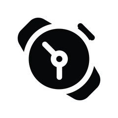 clock solid icon. vector icon for your website, mobile, presentation, and logo design.