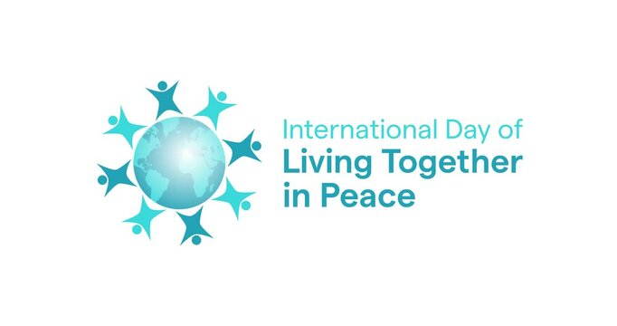 international day of living together in peace motion video, ideal for international day of living together in peace celebration