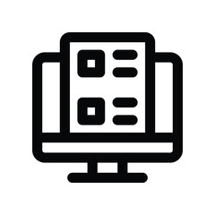 online test line icon. vector icon for your website, mobile, presentation, and logo design.