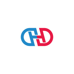 Obraz premium letters hd colorful infinity overlap simple logo vector