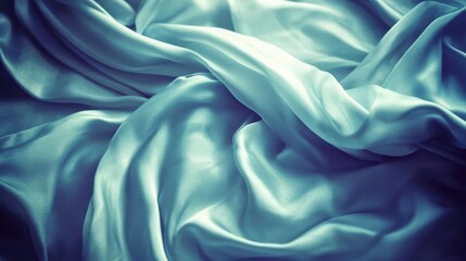 Obraz premium Flowing silk fabric texture studio textile photography close-up softness and elegance
