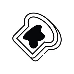 Honey Bread vector icon