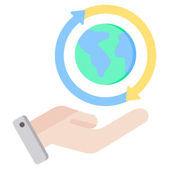 Sustainability Flat Icon