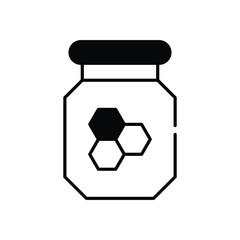 Fototapeta premium Buckwheat Honey vector icon