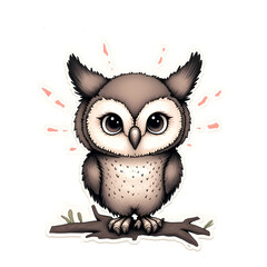 owl with a background