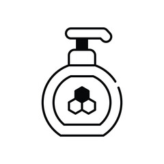 Honey Body Lotion vector icon