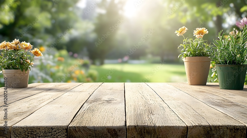 Poster cozy countryside bar setting featuring a wooden table board with visible grain texture in the foregr