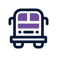 campervan icon. vector dual tone icon for your website, mobile, presentation, and logo design.