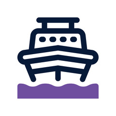 ship icon. vector dual tone icon for your website, mobile, presentation, and logo design.