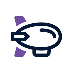zeppelin icon. vector dual tone icon for your website, mobile, presentation, and logo design. © Yaprativa