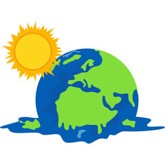 global warming melting earth