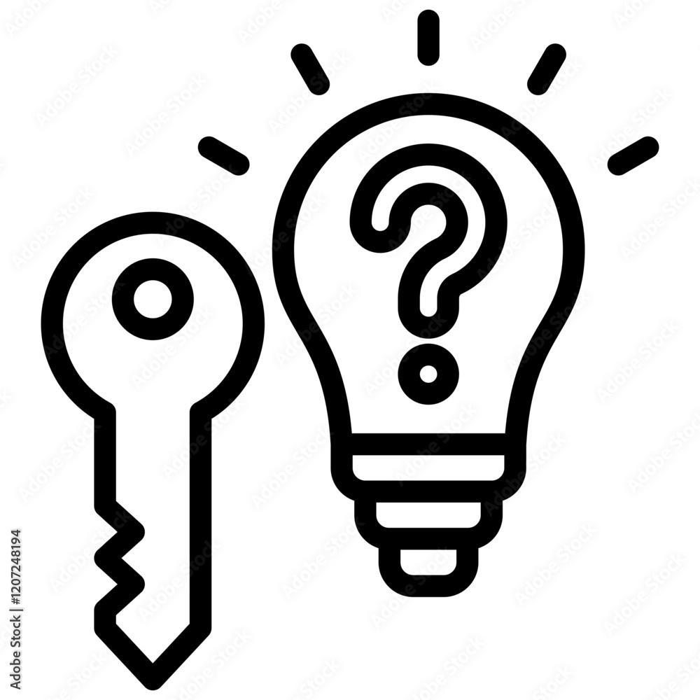 Poster Problem Solving Outline Icon