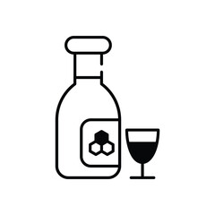Honey Wine vector icon