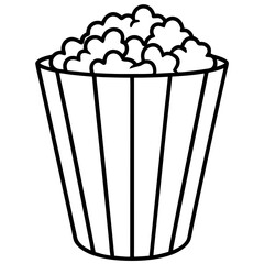 Popcorn Illustration in Vector Style