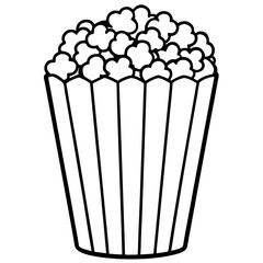 Popcorn Illustration in Vector Style