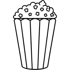 Popcorn Illustration in Vector Style