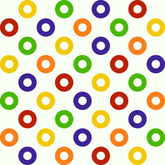 Seamless abstract geometric background with circles. This modern minimalist vector pattern features elegant polka dots and a circular grid, resulting in a luxury design.