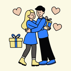 Happy Valentine's Day Vector Illustration