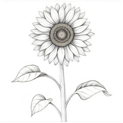 sunflower coloring pages for kids, coloring pages adult, kdp,Art & Illustration