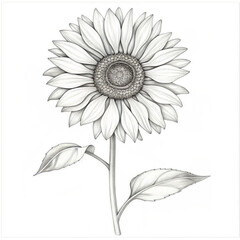 sunflower coloring pages for kids, coloring pages adult, kdp,Art & Illustration