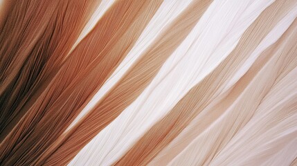 Obraz premium Wavy hair texture in various brown tones, abstract background