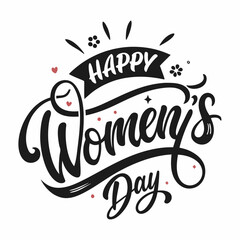 Happy Woman's Day Vector Illustration