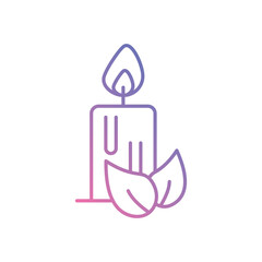 Candle  vector icon stock illustration
