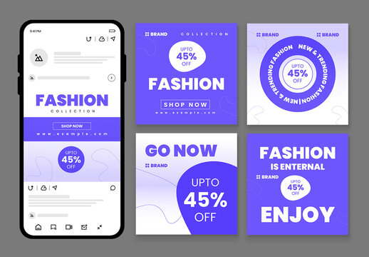 Minimal Social Media Post Template Set