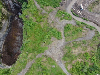 The location of a land mine for land expansion purposes in Indonesia which is popular as a tourist destination is called Brown Canyon Semarang