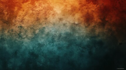 Abstract Textured Background With Orange And Teal Hues