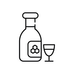 Honey Wine vector icon
