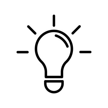 Lightbulb vector icon