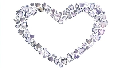 Obraz premium Heart frame for love background valentine's day decor minimalist