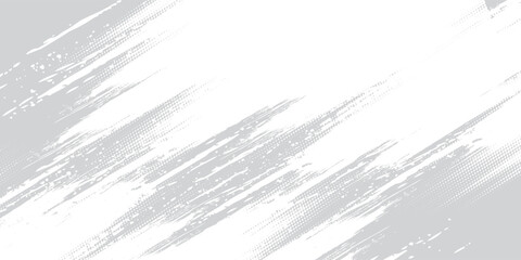 Grunge brush stroke background. White brush stroke isolated on abstract white background.