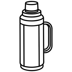 Sleek Flask Vector Artwork