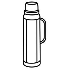 Sleek Flask Vector Artwork
