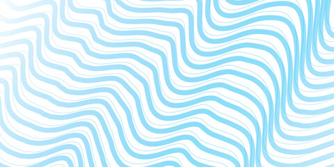 Abstract soft blue glowing wave curved lines background. Digital frequency track equalizer. Vector illustration.	