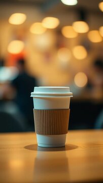 Plastic coffee cup mug styro foam vertical