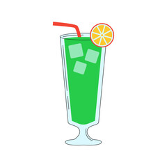 Bar Cocktail Glass Illustration